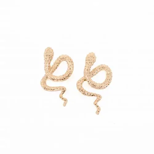 Expresa tu estilo con nuestros aretes para mujer, un diseño inspirado en serpientes que irradia elegancia
